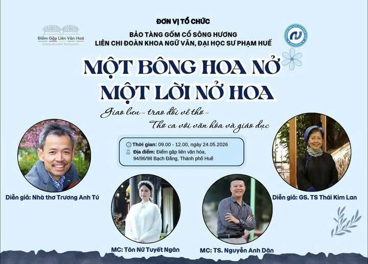 "MỘT BÔNG HOA NỞ - MỘT LỜI NỞ HOA" - Một sự kiện gắn thơ ca với văn hóa và giáo dục.