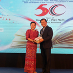 Tác giả Lôi Vũ tại sự kiện 50 năm quan hệ ngoại giao Thái Lan - Việt Nam, tháng 8/2026