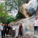 Lãnh đạo hội văn học nghệ thuật Đồng Nai và GĐ khu du lịch sinh thái Bửu Long nghiệm thu tác phẩm tạc đá của nhà thơ Mai Hân Hạnh